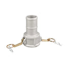 Type C Aluminium Female Camlock x Hosetail Fitting
