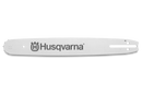 Three Husqvarna Special Bars - Laminated, 15" .325" 1.3mm, Pixel, SM, 64DL are displayed on a gradient gray background. Each silver guide bar features the recognizable Husqvarna logo in blue text and varies in length. These special bars are compatible with models like the PS250 and 327PT5S.
