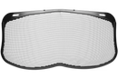 The Husqvarna Mesh Visor-Aluminium, featuring a black aluminum frame, is primarily used for protective purposes such as woodworking or landscaping and offers excellent visibility while providing a reliable barrier against debris or particles.
