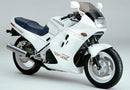 A generic image of a Ventura EVO-12 Bike-Pack Kit shows its three components: a black pack with gray detailing, an adjustable Evo-Rack mounted on a Honda VFR 750 FG, FH bike, and an L-bracket with screws.