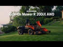Husqvarna R 200iX AWD Residential Ride-On Front Mower - Battery Powered