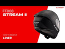 LS2 FF808 Stream II Shadow - Matte Titanium / Grey