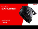 LS2 MX701 Explorer Alter Helmet - Matte Black / Orange