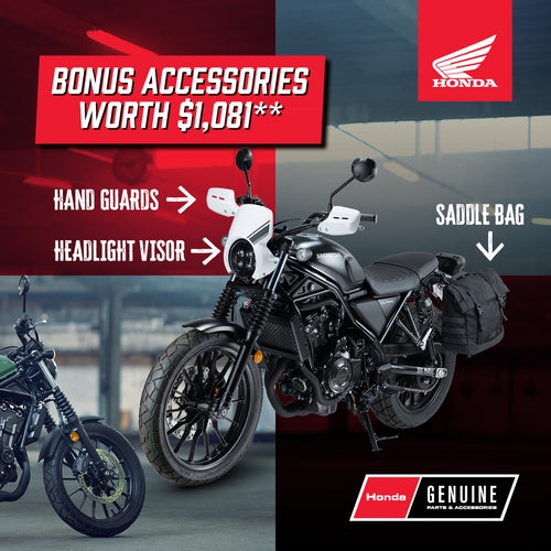 Experience the thrill of the orange 2023 Honda CL500 SCRAMBLER, boasting a 500cc twin-cylinder engine and scrambler styling. Equipped with ABS for safety, it's priced at $12,345. Save $1,600 in our limited-stock garage sale promotion!.