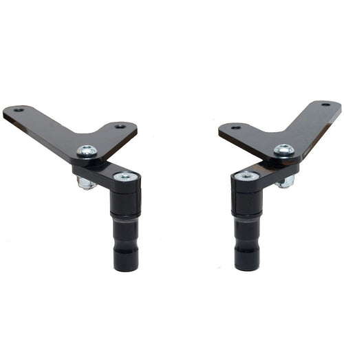 The Ventura EVO-12 Bike-Pack Kit for the Honda CBR 1100 XX Blackbird (97-07) includes a stylish black pack with red trim, an Adjustable Pack-Rack for flexible bike mounting, and an L-bracket set with screws depicted in a generic image.