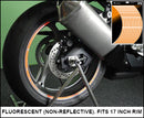 KEITI NON-Reflective Wheel 3 Stripe WS810FO Fluro Orange