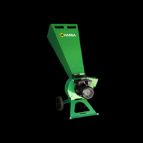 Advertisement for Hansa: Order any Hansa C3e Electric Chipper by June 12 and receive a free accessory or StaySharp kit (blade and anvil) worth up to $228. Perfect for maintaining lawns or working on motorbikes. The Hansa logo, website, and social media handles are displayed at the bottom.