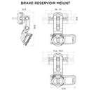 Scooter Motorcycle - Brake Reservoir Mount