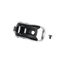 Close-up of an Alpinestars Buckle Base Tech-7/Tech-10 clasp by Crown Kiwi Enterprises Limited with a lever for securing or tightening, shown with a small screw on a plain white background.