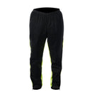 Introducing the Alpinestars Hurricane Rain Pants Yellow by Crown Kiwi Enterprises Limited. These pants feature vibrant neon yellow accents on the sides, complete with an elastic waistband and ankle cuffs. Enhanced with reflective detailing to improve visibility during nighttime activities, they're ideal for workouts and make a perfect addition to your motorcycle gear.