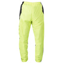 Introducing the Alpinestars Hurricane Rain Pants Yellow by Crown Kiwi Enterprises Limited. These pants feature vibrant neon yellow accents on the sides, complete with an elastic waistband and ankle cuffs. Enhanced with reflective detailing to improve visibility during nighttime activities, they're ideal for workouts and make a perfect addition to your motorcycle gear.