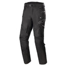 The Alpinestars Monteira Drystar XF Pants, offered by Crown Kiwi Enterprises Limited, are black motorcycle pants designed with reinforced knees and knee armor. They feature multiple zippered pockets and an adjustable waist, proudly displaying the Alpinestars logo on the right thigh. Crafted from durable fabric with a waterproof membrane, they offer enhanced protection.