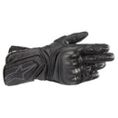 The Alpinestars Stella SP-8 v3 Gloves, offered by Crown Kiwi Enterprises Limited, are designed for women's performance riding. These gloves feature protective knuckles and intricate stitching for abrasion resistance, with reinforced padding on the palm and fingers for enhanced durability. They also come with a small logo that adds a touch of style and comfort.