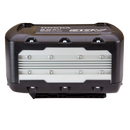 Here is an image of a black Honda Power Equipment 36V 9Ah lithium battery, designed to power MX bikes. This rectangular battery includes a silver panel with multiple screws on the front, has a sturdy black casing on the sides, and prominently features "Honda" branding on the top surface. It is perfect for reliable road performance.