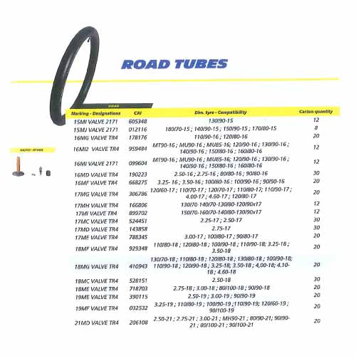 Michelin Road Tubes CAI