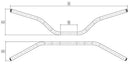 Dimensions alloy off road bars