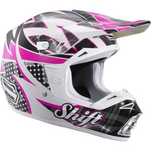 01122 - Shift Womens Riot Helmet Black/Pink