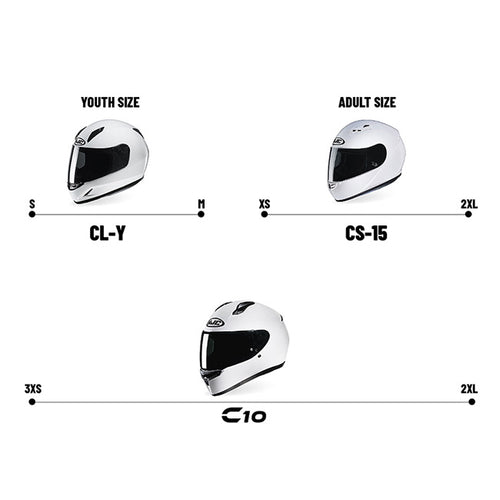 hjc adult.helmet size chart HJC C10