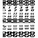 OA-01-774  Oakley Number Plate Wrap comes with a range of numbers and variations of black/white to customise your goggles