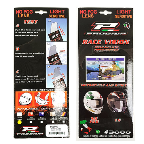 PG3000LS - Race Vision Lens - Light sensitive