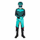 Seven's Annex Exo Black and Aqua jersey and pants