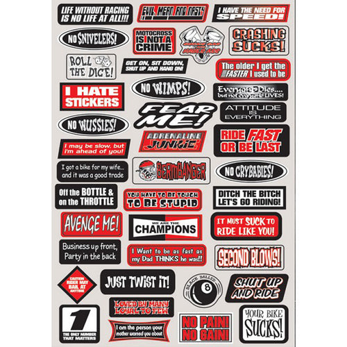 Factory Effex Honda CRF Sticker Sheet