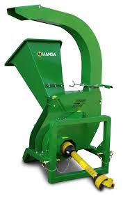 Promotional advertisement for Hansa showcasing an offer of a free service kit worth $650 with any Hansa C13 Chipper PTO Swivel Outlet ordered, valid until June 12. Featuring a green Hansa machine perfect for gardens, company logo, and contact information for social media and website.