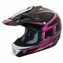 TH-TX12-BP-size - THH TX12 offroad/dirt helmet in black/pink