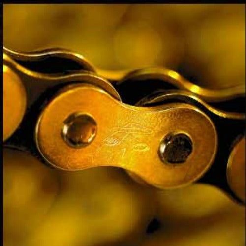 Renthal R1 MX Works Chains are shot peened - the steel plates are shot peened to give them a high tensile strength and maximum impact load resistance