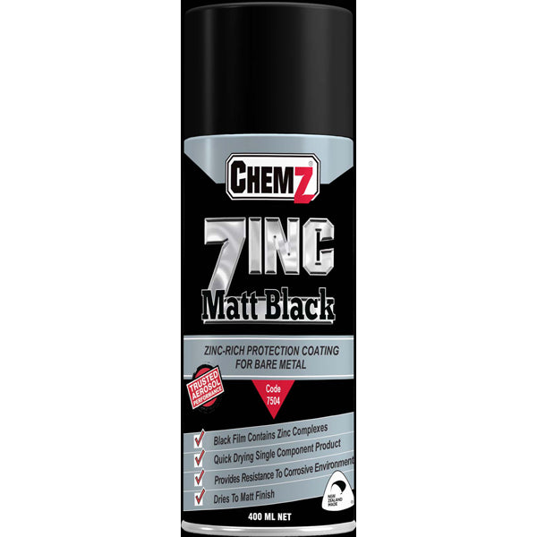 Chemz Zinc Matt Black (400 ml) – City Honda Manawatu