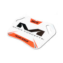 The MATRIX Matrix M25 Pit Board Orange by Crown Kiwi Enterprises Limited features a white and orange design with "M25" at the top and "TEAM ISSUE" at the bottom. It includes black and orange accents, a dry erase surface for easy personalisation, and prominently displays the Matrix Concepts logo in the center.