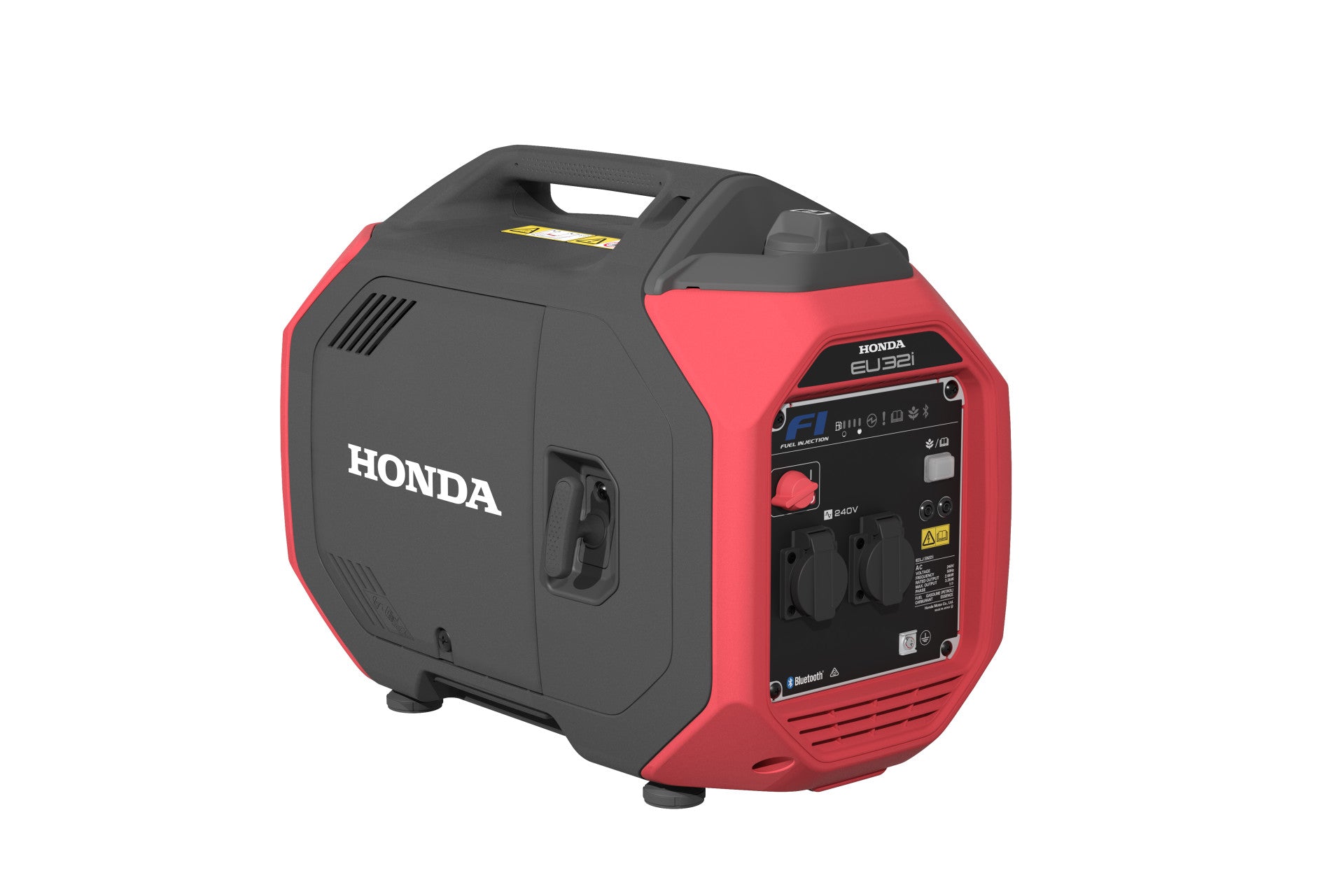 A promotional image for the Honda Power Equipment Honda EU32i Inverter Generator, now at $4,999 including GST. This powerful generator boasts a GX130 fuel-injected engine, 3200W max output, Bluetooth app integration, and weighs just 26.5kg. Enjoy a special $400 discount!