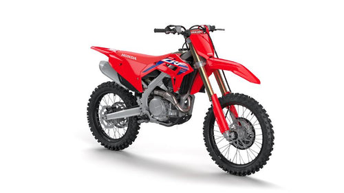 Limited stock alert! Grab the 2024 Honda CRF450R by Honda with HRC Launch Control, sleek lightweight design, hydraulic clutch, and Showa suspension. Highlighted by a red banner and tag, it's now just $12,195—save $3,500!.