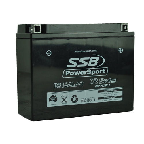 MOTORCYCLE AND POWERSPORTS BATTERY (YB16AL-A2) AGM 12V 16AH 310CCA BY SSB HIGH PERFORMANCE